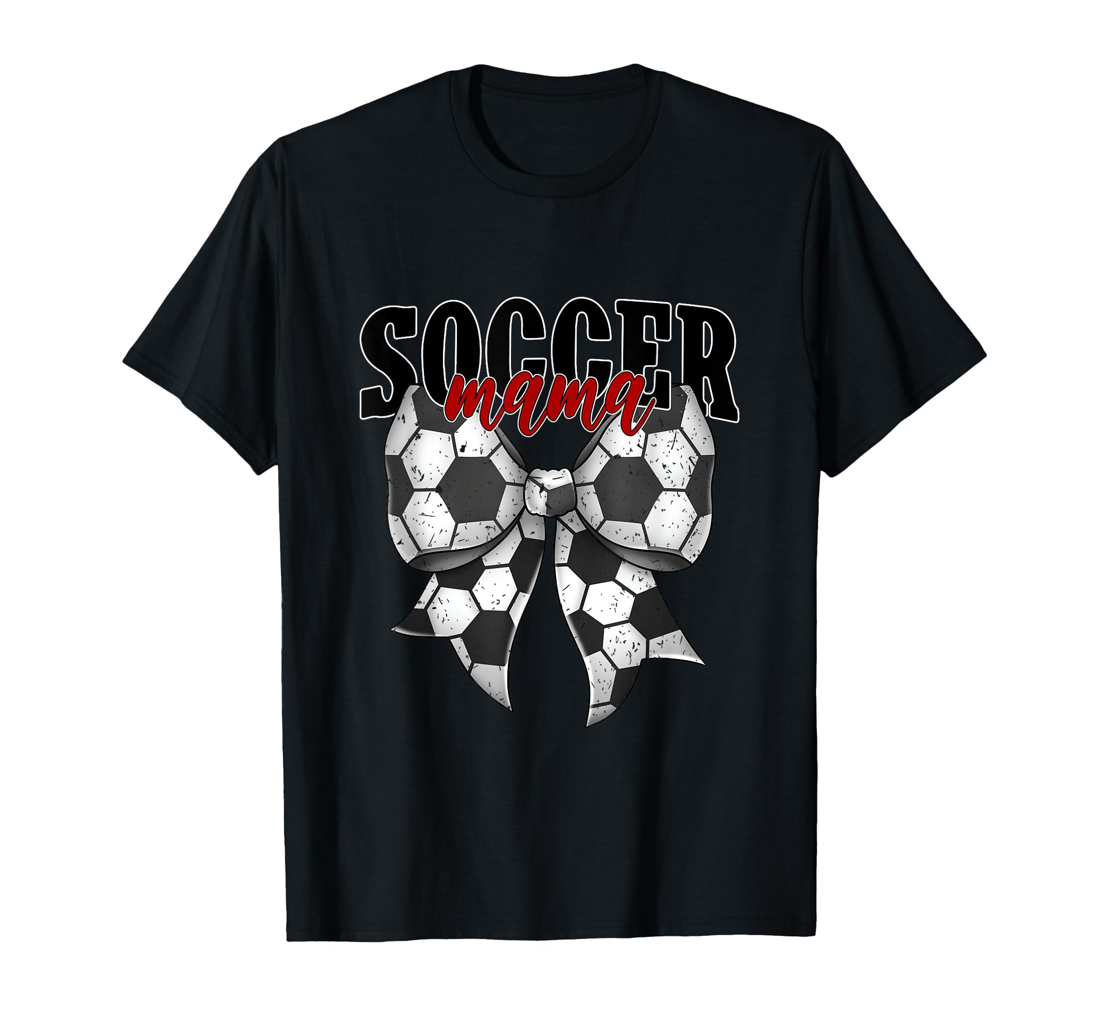 Soccer Mama Coquette Bow Proud Soccer Mom T-Shirt - Trendy Graphic Unisex