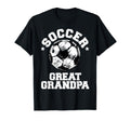 Soccer Great Grandpa Soccer Ball T-Shirt - Aesthetic Graphic Men Women