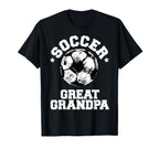 Soccer Great Grandpa Soccer Ball T-Shirt - Aesthetic Graphic Men Women