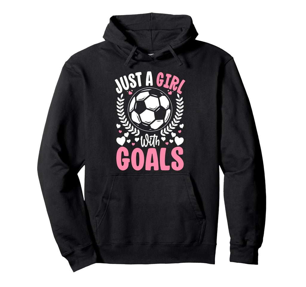 Just Goals Soccer Team Sport Goal Football Hoodie - Streetwear Style Unisex