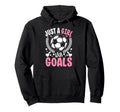 Just Goals Soccer Team Sport Goal Football Hoodie - Streetwear Style Unisex