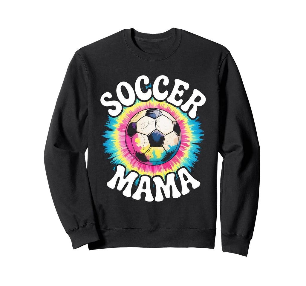 Soccer Mama Mom Tie Dye Sweatshirt - Aesthetic Graphic Unisex