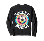 Soccer Mama Mom Tie Dye Sweatshirt - Aesthetic Graphic Unisex