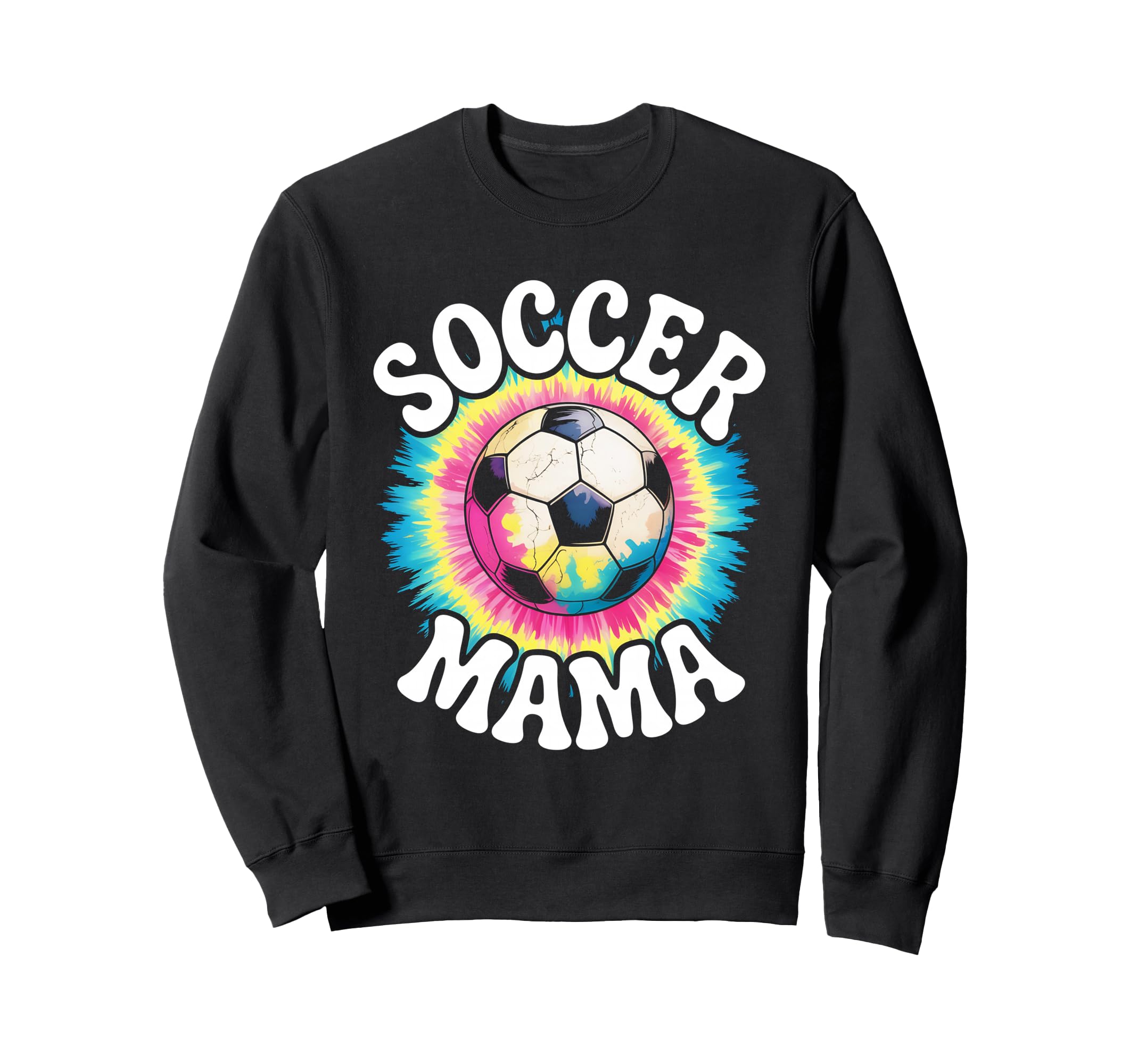 Soccer Mama Mom Tie Dye Sweatshirt - Aesthetic Graphic Unisex