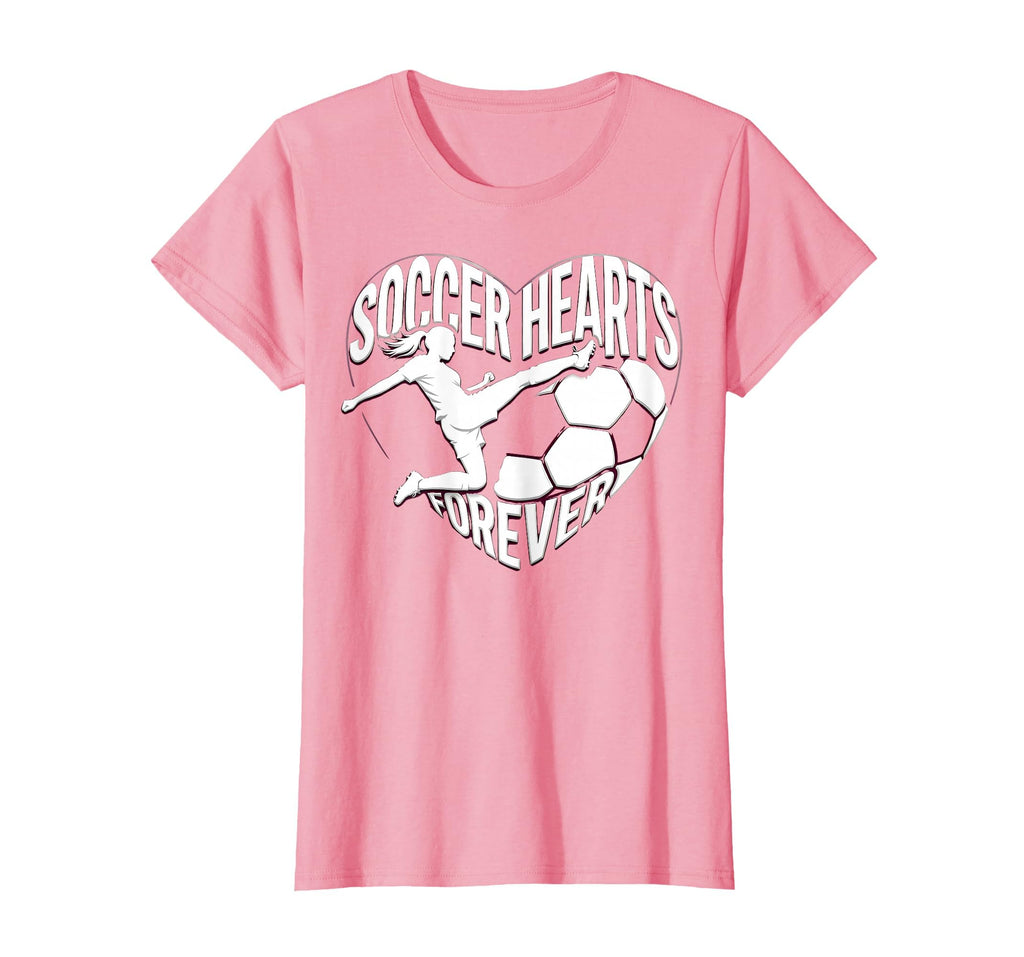 Soccer Hearts Forever Womens T-Shirt - Streetwear Style Men Women