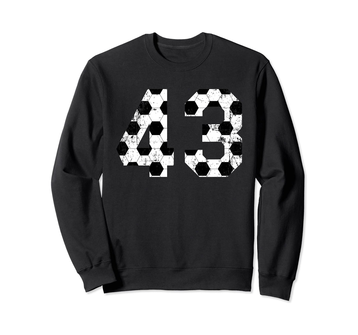 Soccer 43 Jersey Number Sweatshirt - Streetwear Style Men Women