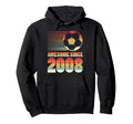 Awesome Since 2008 Soccer 18Th Hoodie - Novelty Apparel for Adults