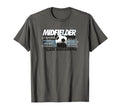Soccer Midfielder Team Backbone T-Shirt - Aesthetic Graphic Men Women