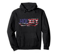 Patriotic Hockey Player Hockey Hoodie - Casual Everyday Wear for Adults