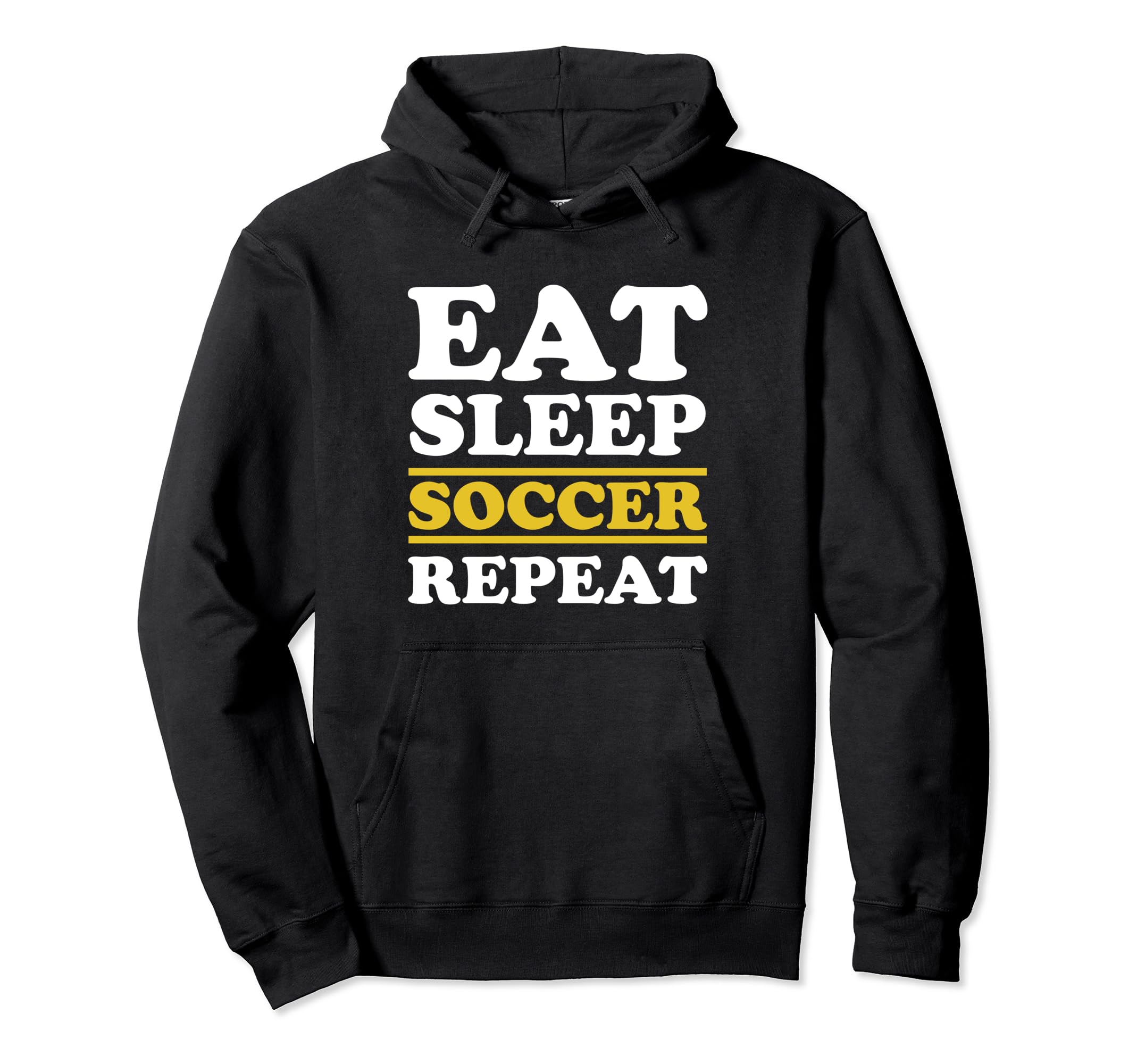 Soccer Lover Eat Sleep Soccer Repeat Hoodie - Graphic Print Men Women