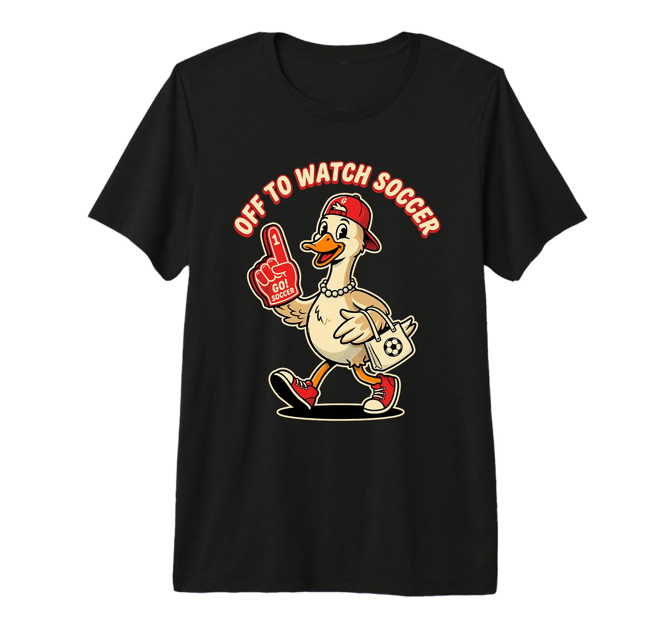 Off To Watch Soccer Funny Goose Game T-Shirt - Unique Graphic Men Women
