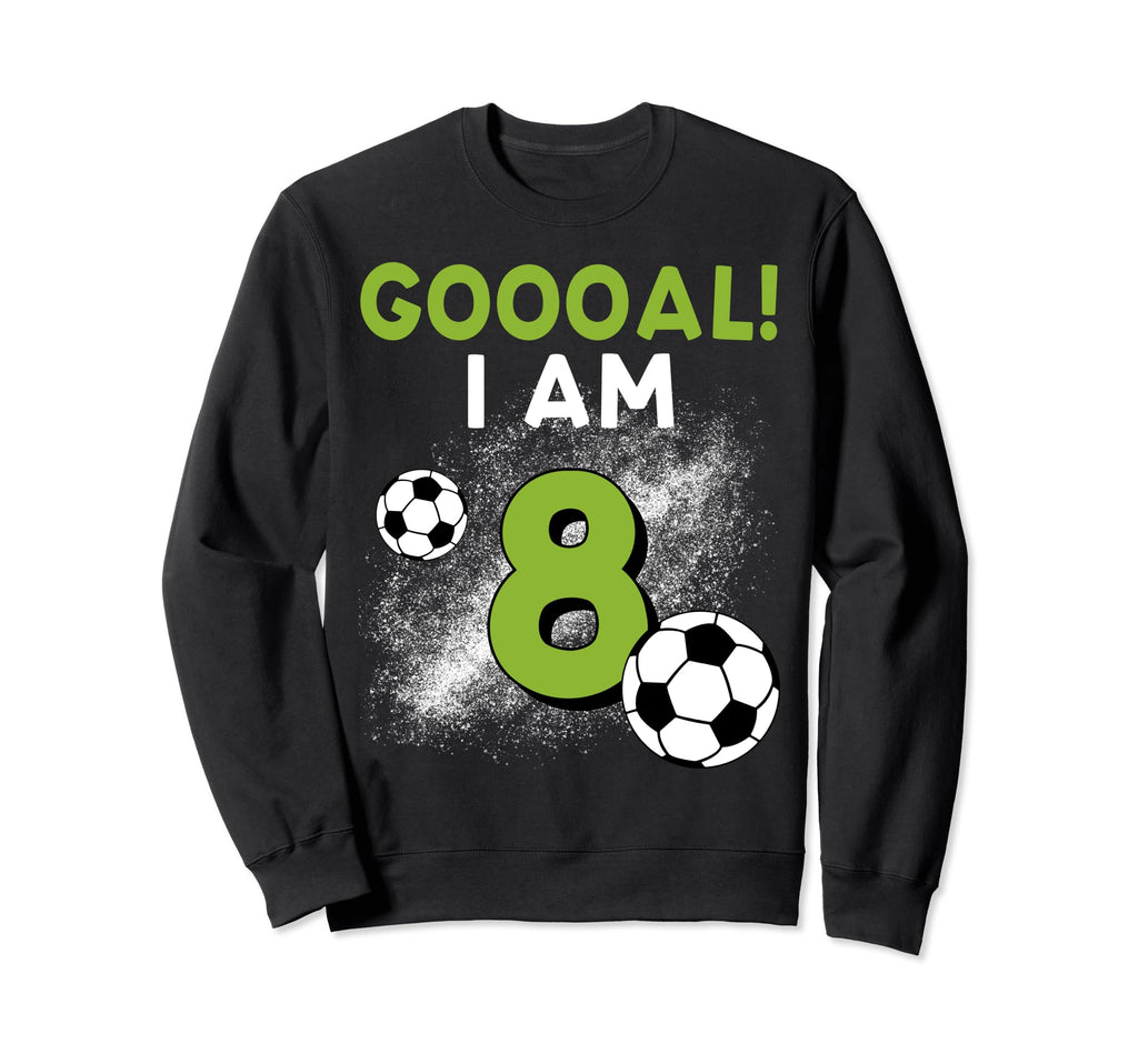 8Th Birthday Soccer Theme 8Year Old Sweatshirt - Trendy Graphic Men Women
