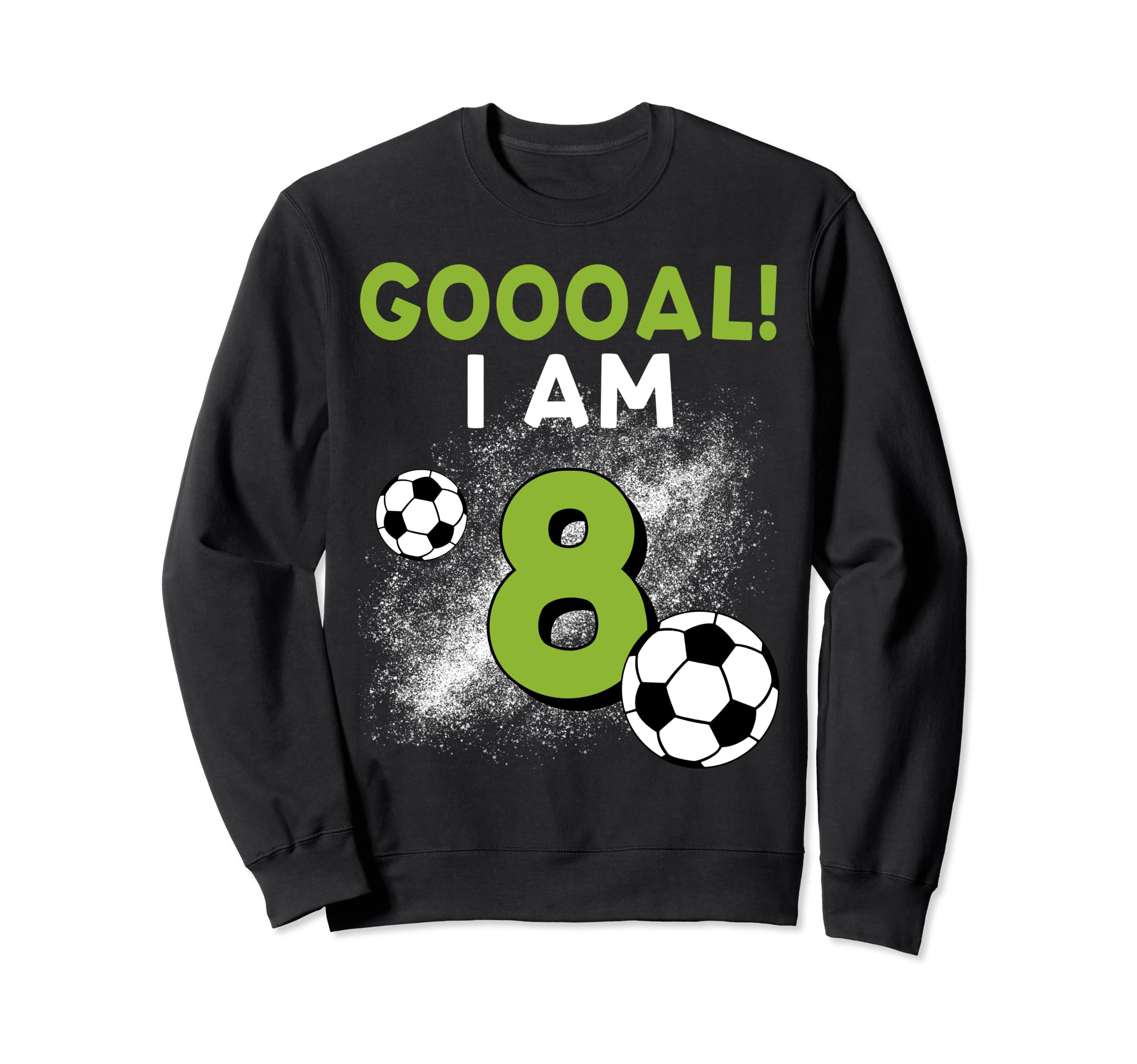 8Th Birthday Soccer Theme 8Year Old Sweatshirt - Trendy Graphic Men Women