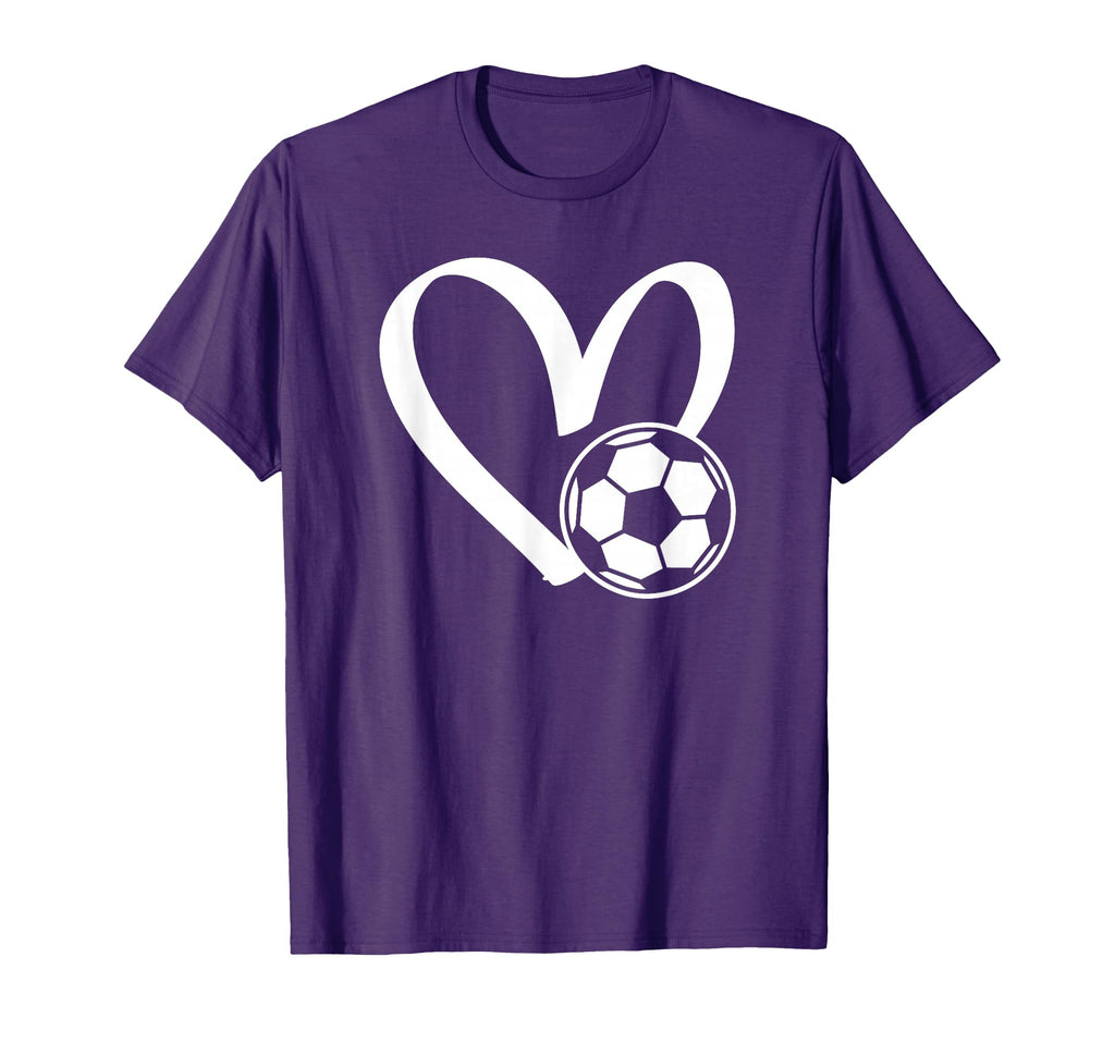 Soccer Ball Heart T-Shirt - Streetwear Style Men Women