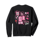 Soccer Stamp Bow Game Day Sweatshirt - Casual Everyday Wear Men Women