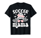 Soccer Mama Messy Bun Soccer Mothers T-Shirt - Trendy Graphic for Adults