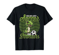 This Loves Soccer And Dinosaurs T-Shirt - Aesthetic Graphic for Adults