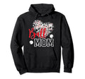 Ball Mom Soccer Baseball Mom Baseball Hoodie - Trendy Graphic for Adults