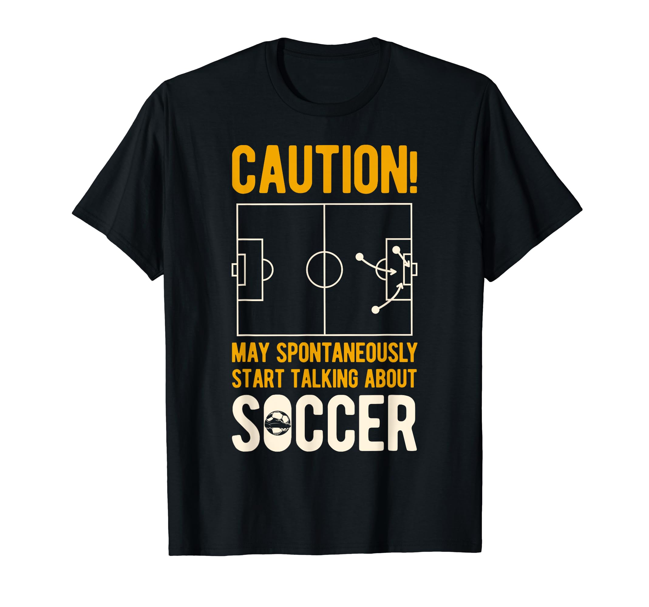 Caution May Spontaneously Start T-Shirt - Fun Novelty Design Unisex