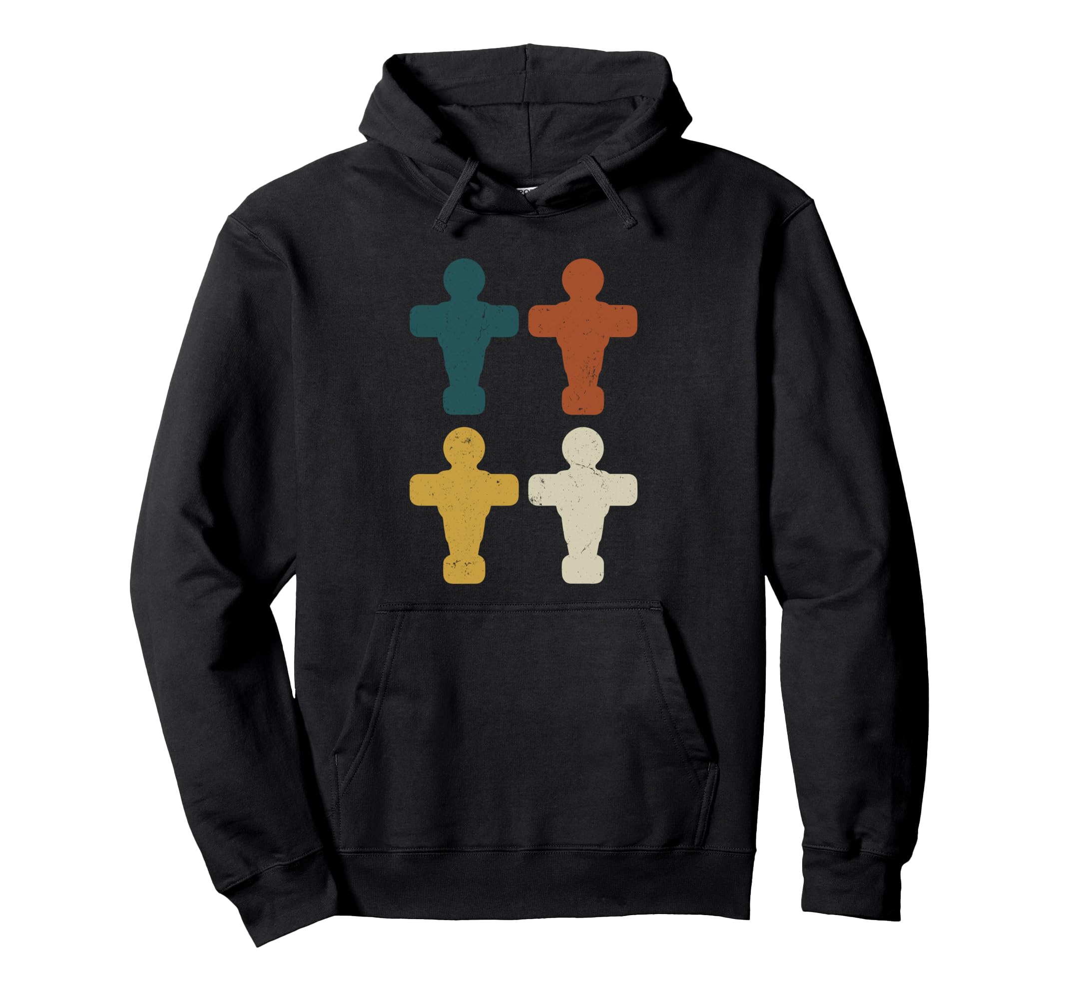 Foosball Player Figures Table Hoodie - Casual Everyday Wear for Adults