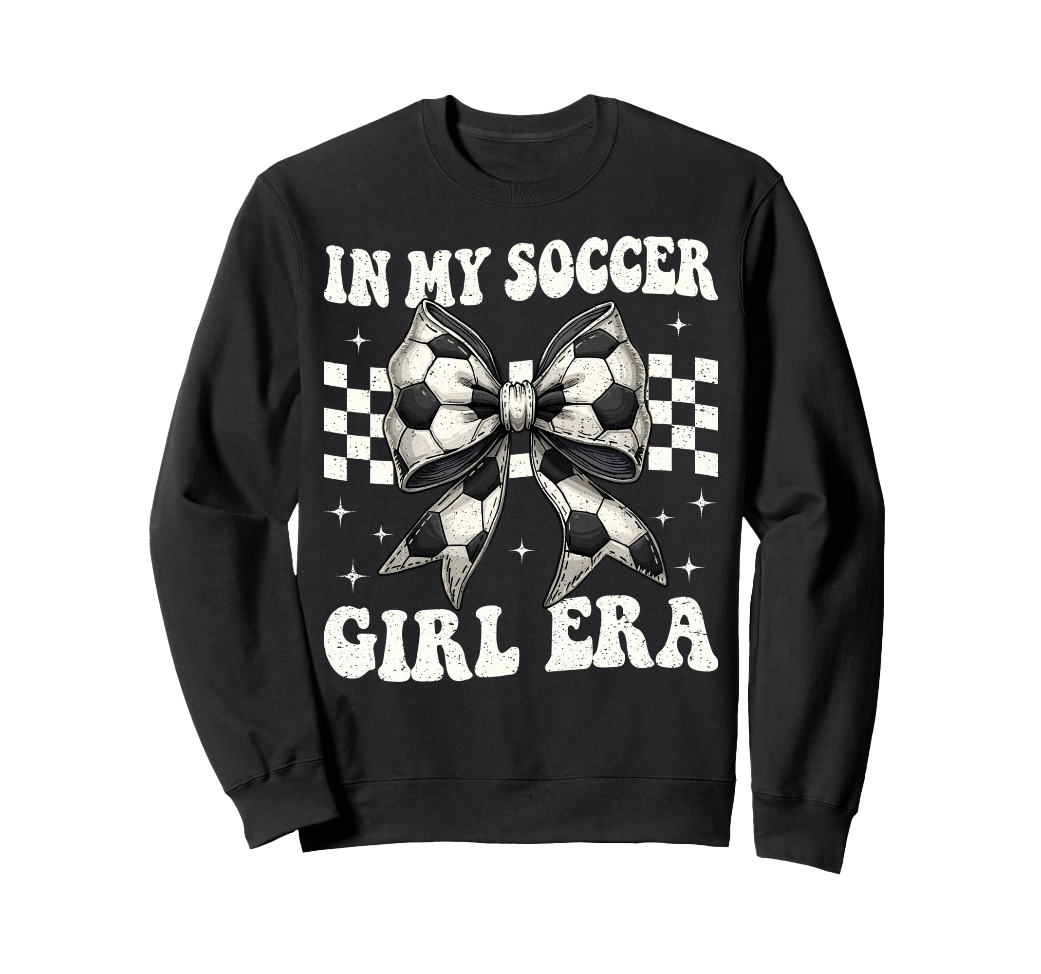 My Soccer Era Coquette Bow Soccer Sweatshirt - Aesthetic Graphic Unisex