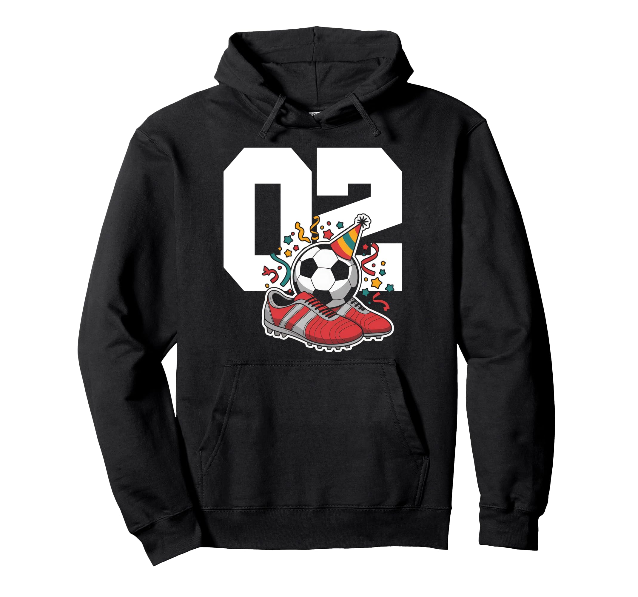 2 Soccer Birthday Gift Soccer Fan Hoodie - Casual Everyday Wear Men Women