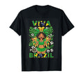 Viva Brazil Soccer Fan Tropical Vibe T-Shirt - Streetwear Style Unisex
