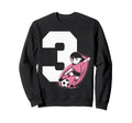 3 Soccer Birthday Gift Soccer Fan Sweatshirt - Novelty Apparel for Adults