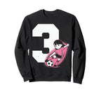 3 Soccer Birthday Gift Soccer Fan Sweatshirt - Novelty Apparel for Adults