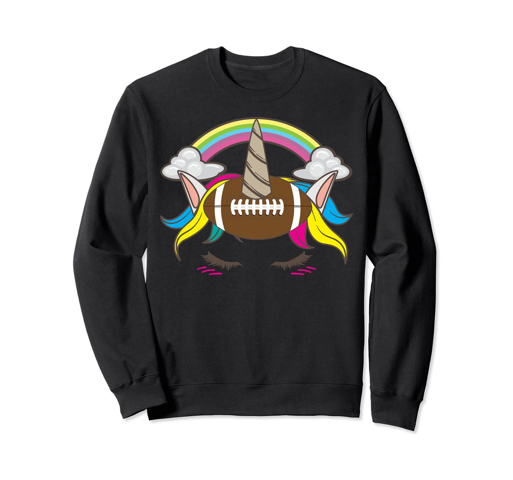 Funny Football Unicorn Gift Soccer Sweatshirt - Minimalist Print Men Women