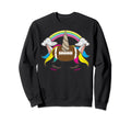 Funny Football Unicorn Gift Soccer Sweatshirt - Minimalist Print Men Women