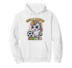 Skills Loading Soccer Unicorn Playing Hoodie - Graphic Print Men Women