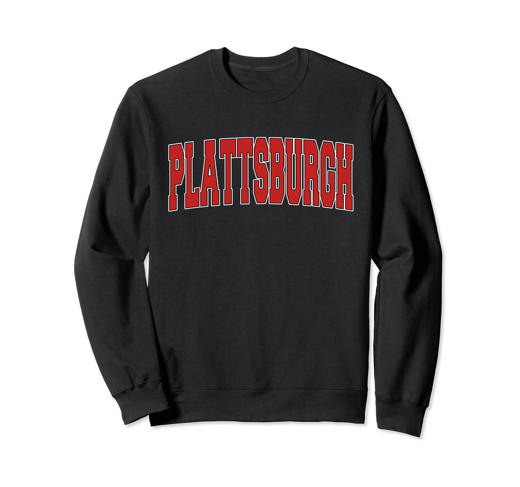 Plattsburgh Ny New York Varsity Sweatshirt - Streetwear Style for Adults