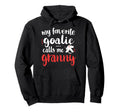 Proud Ice Hockey Goalie Granny Hoodie - Fun Novelty Design for Adults