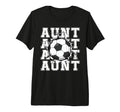Soccer Aunt Cracked Wall Family Matching T-Shirt - Minimalist Print Unisex
