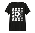 Soccer Aunt Cracked Wall Family Matching T-Shirt - Minimalist Print Unisex