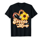Soccer Mom Mama Heart Mothers Day T-Shirt - Casual Everyday Wear Unisex