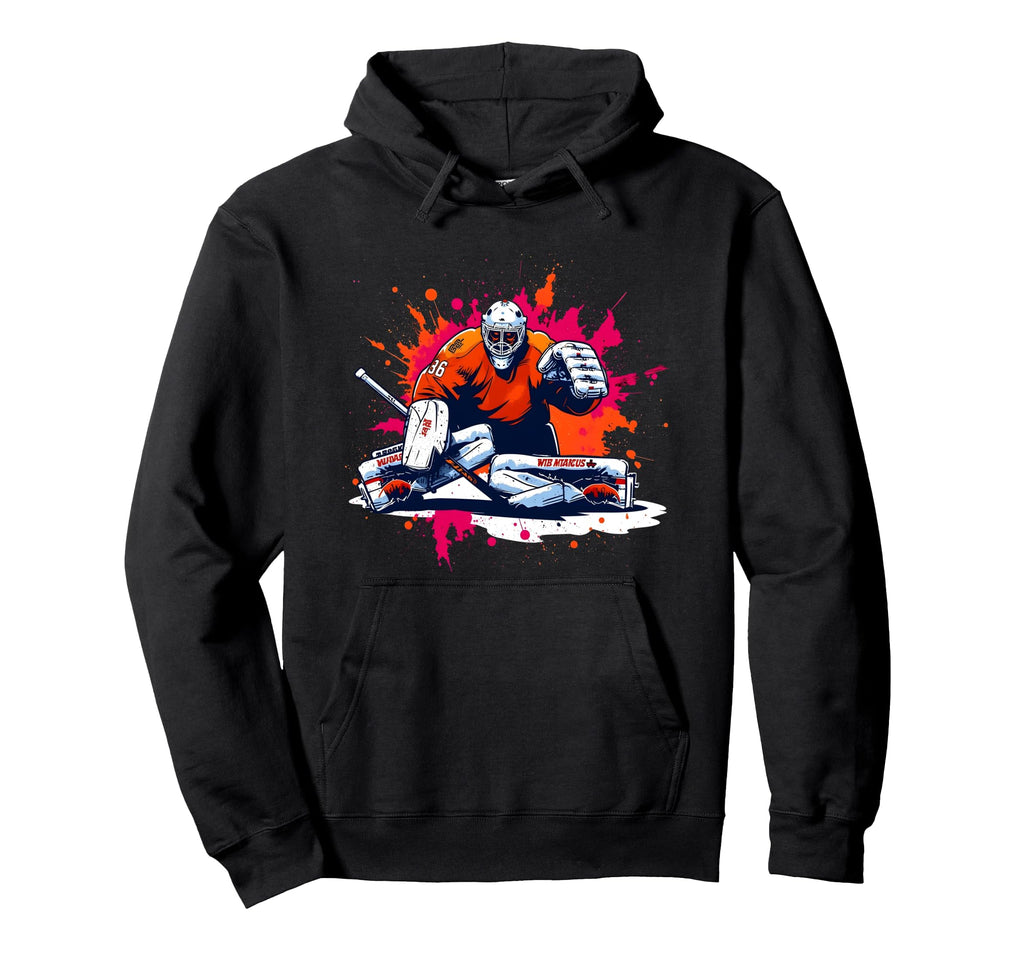 Ice Hockey Player Goalkeeper Ice Hockey Hoodie - Trendy Graphic Men Women