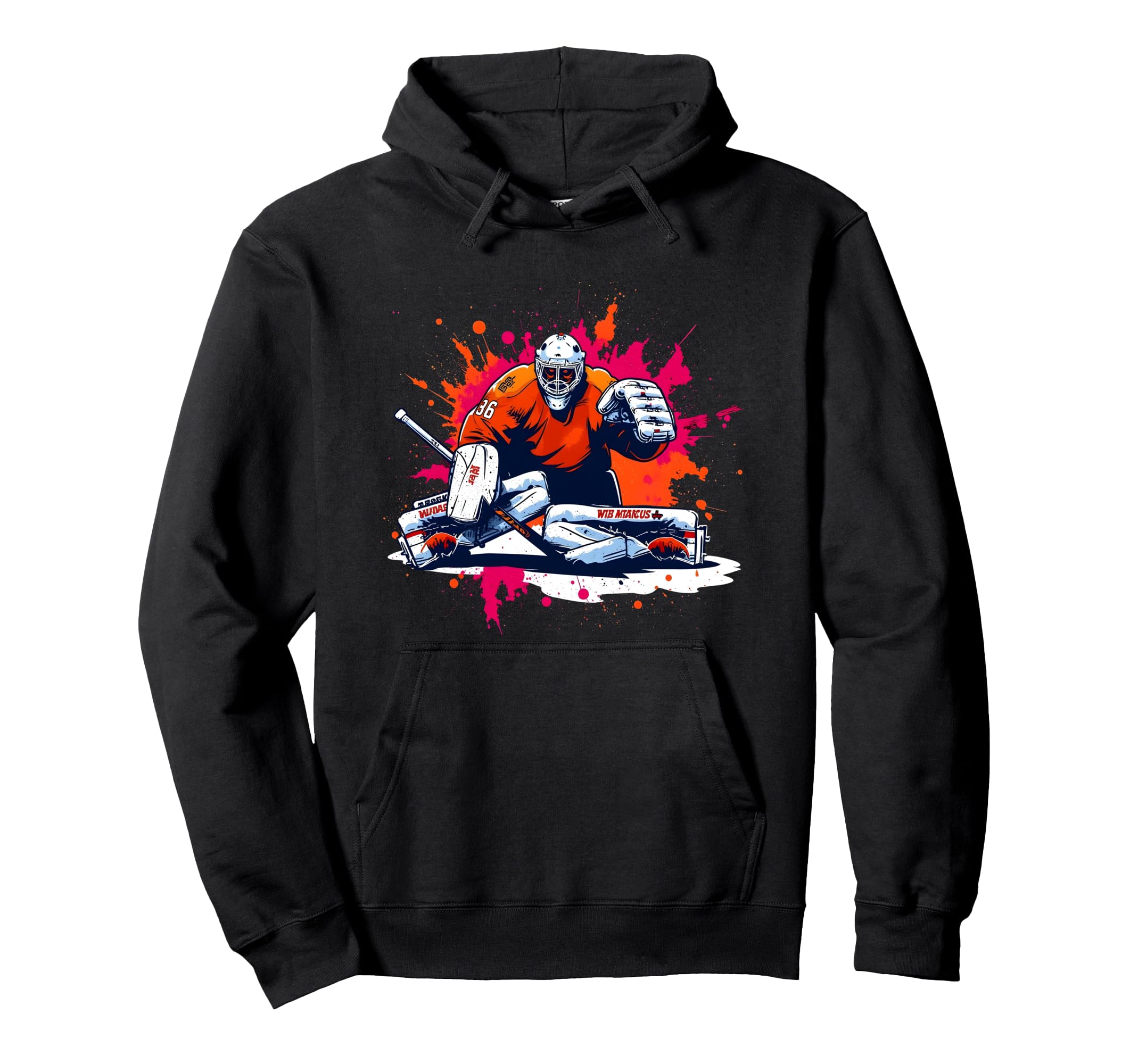 Ice Hockey Player Goalkeeper Ice Hockey Hoodie - Trendy Graphic Men Women