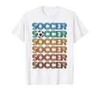 Soccer Repeat Just Who Loves T-Shirt - Fun Novelty Design Men Women