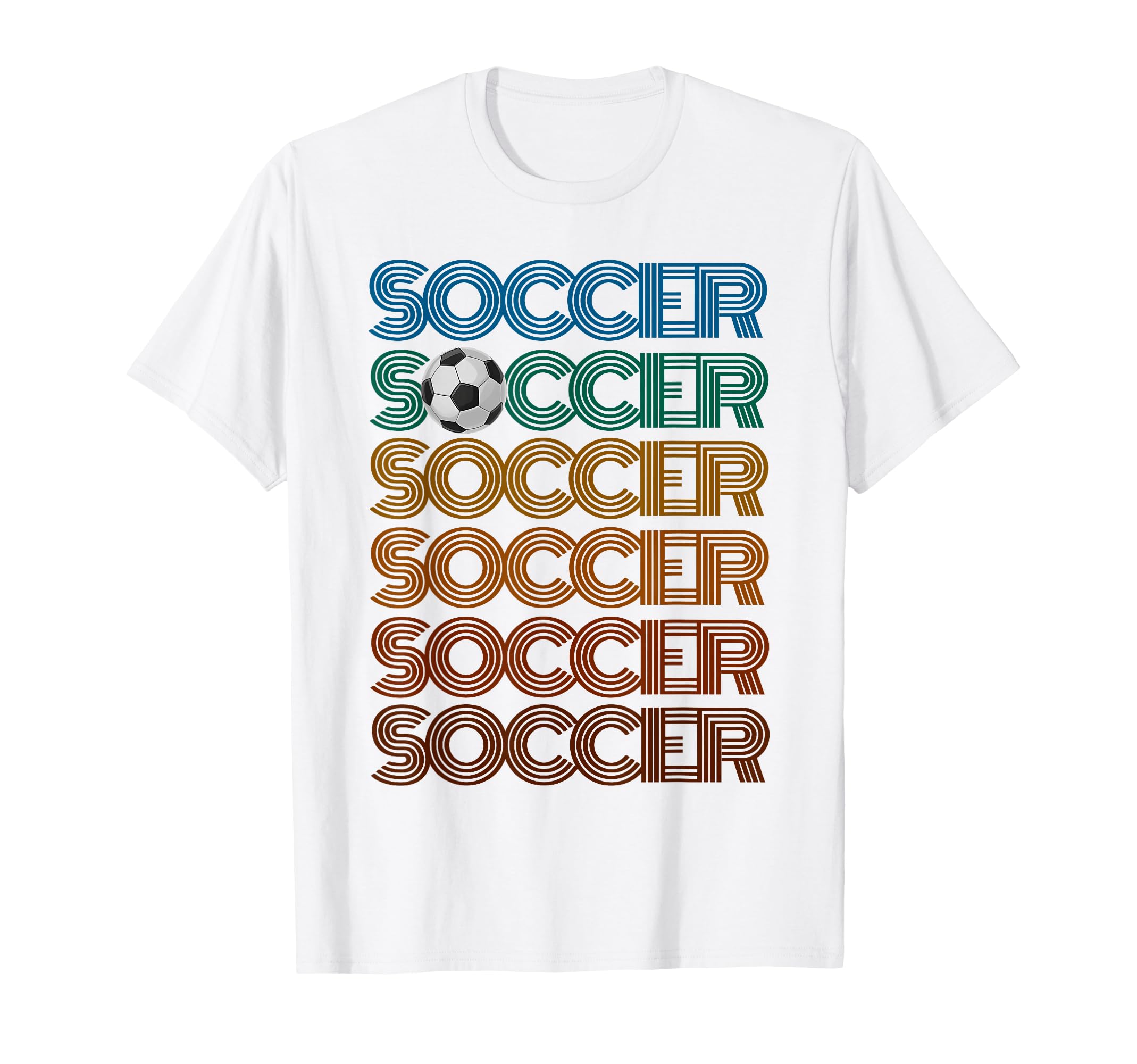 Soccer Repeat Just Who Loves T-Shirt - Fun Novelty Design Men Women