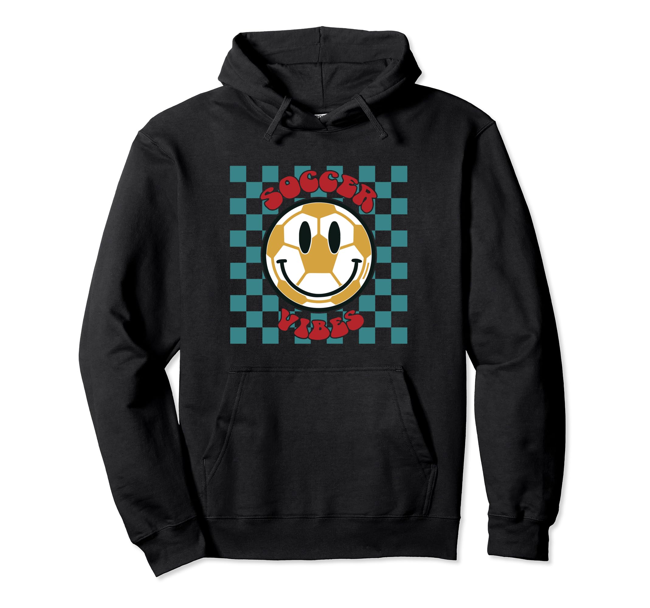 Soccer Vibes Lover Fan Birthday Mom Hoodie - Novelty Apparel Men Women