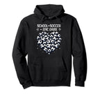 100 Days School Soccer Heart Love 100Th Hoodie - Trendy Graphic Men Women