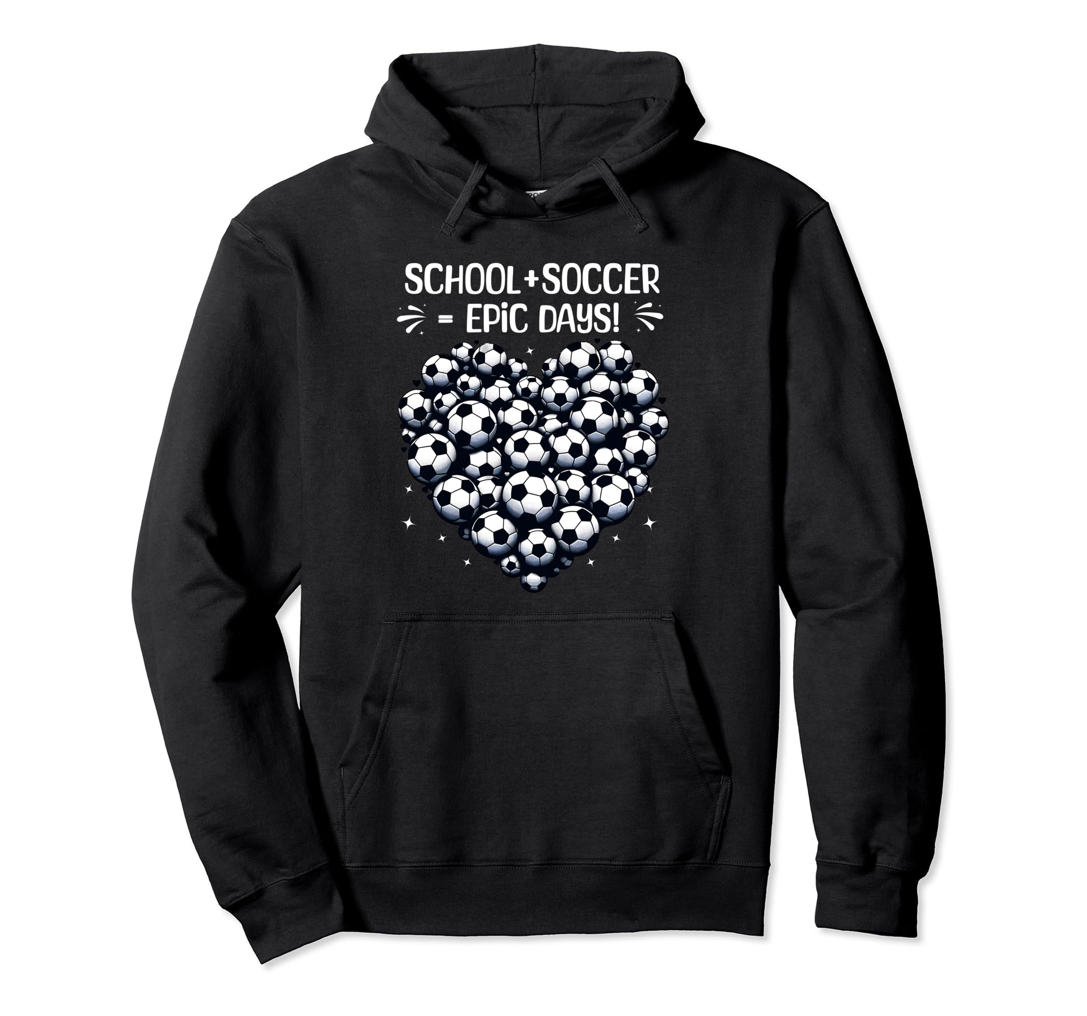 100 Days School Soccer Heart Love 100Th Hoodie - Trendy Graphic Men Women