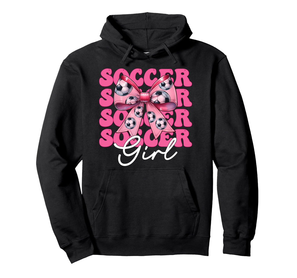 Womens Coquette Bow Ribbon Soccer T-Shirt - Fun Novelty Design for Adults