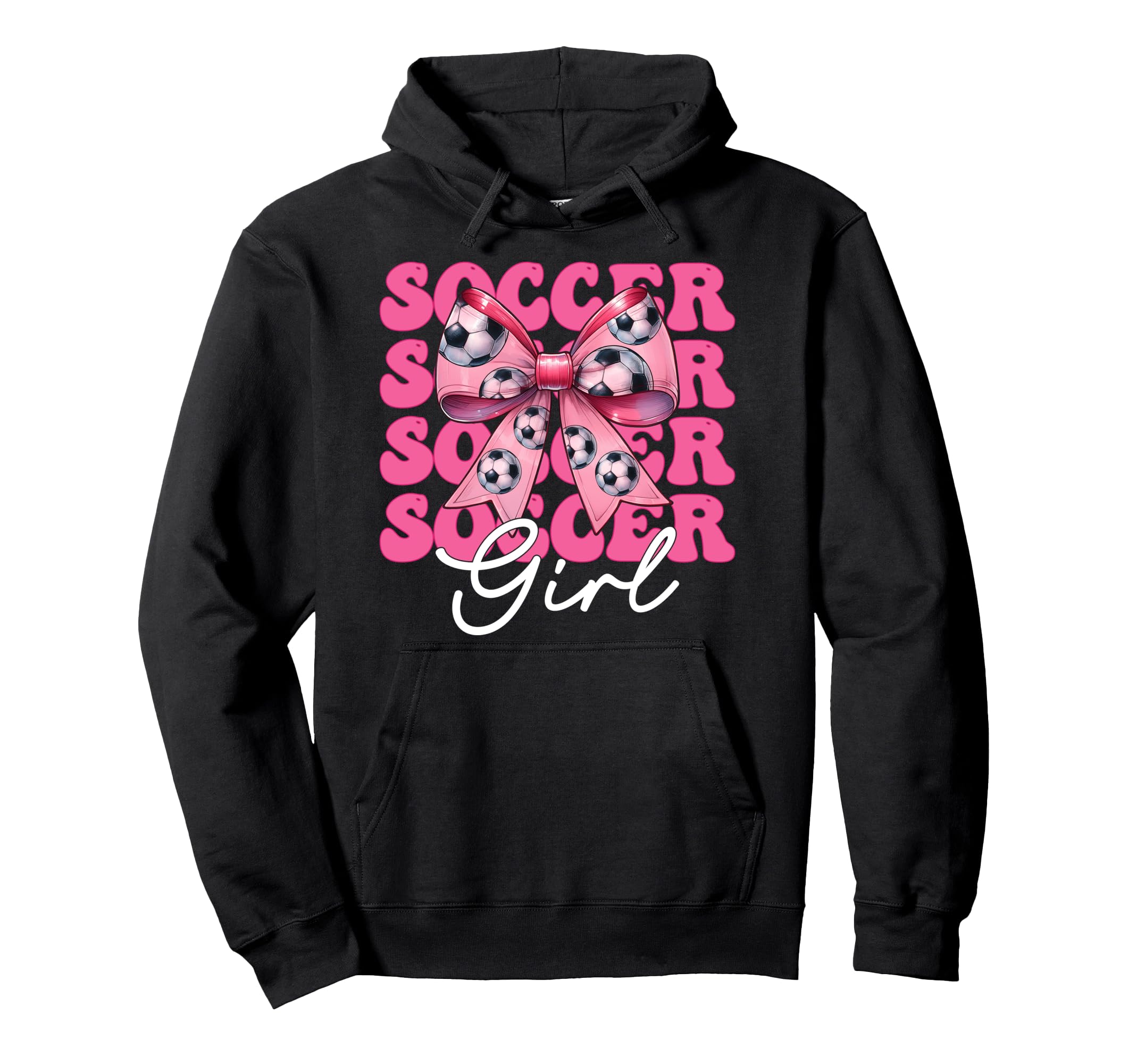 Womens Coquette Bow Ribbon Soccer T-Shirt - Fun Novelty Design for Adults