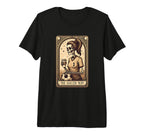 Funny Soccer Mom Tarot Card Skeleton T-Shirt - Unique Graphic for Adults