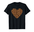 Cheetah Leopard Heart Small T-Shirt - Graphic Print Unisex