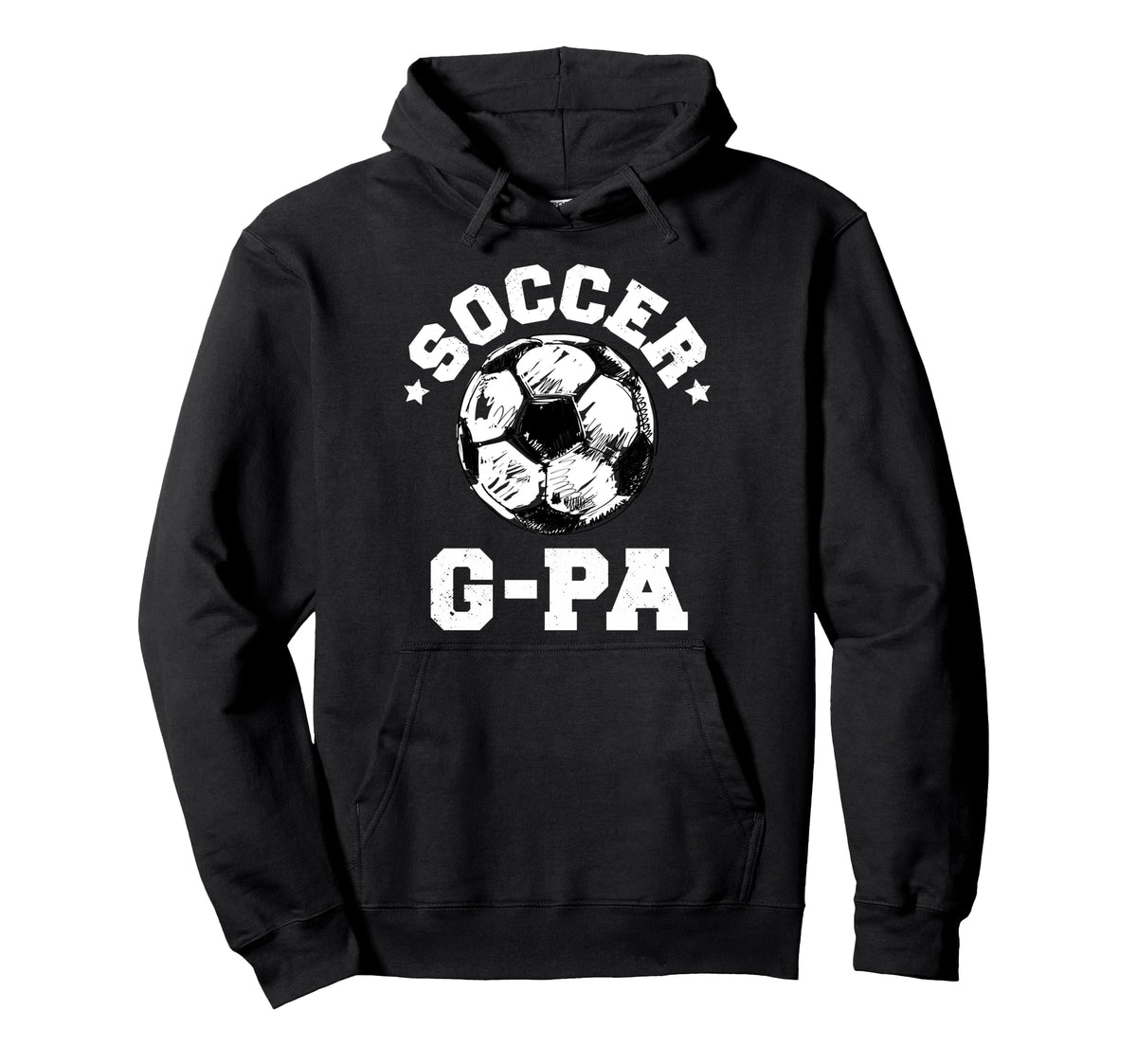 Soccer G Pa Soccer Ball Distressed Funny Hoodie - Graphic Print Men Women