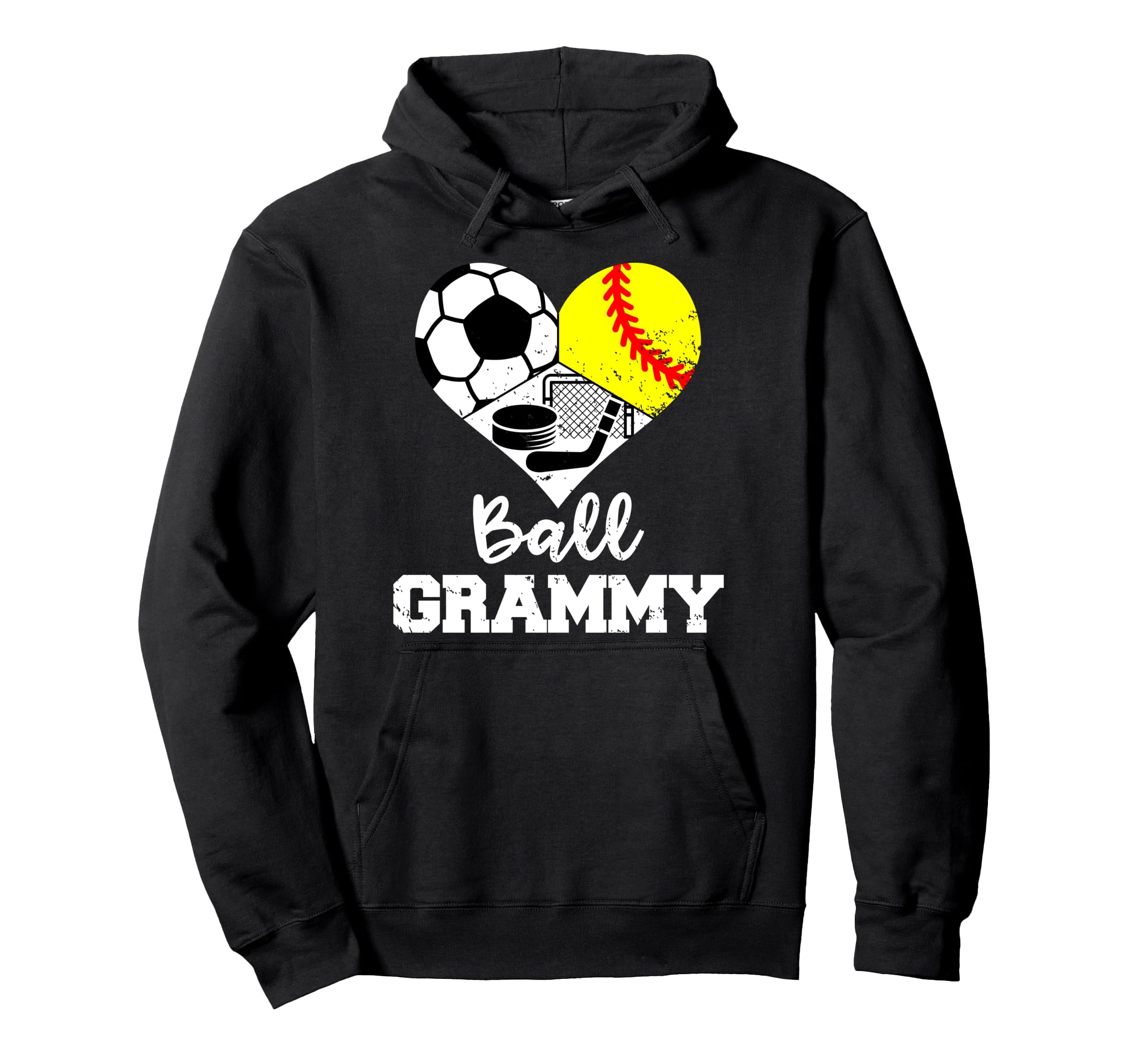 Ball Grammy Funny Soccer Softball Hoodie - Casual Everyday Wear Unisex